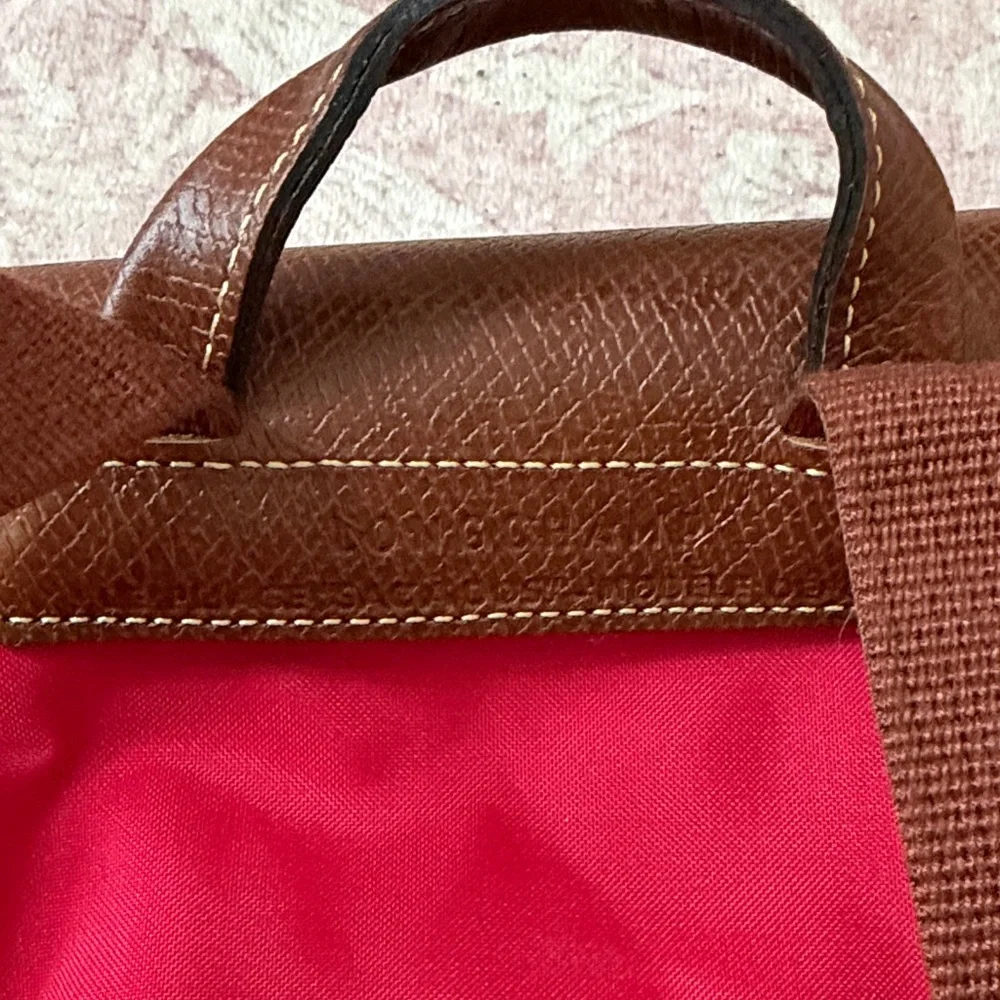 Red longchamp backpack - Picture 5 of 5